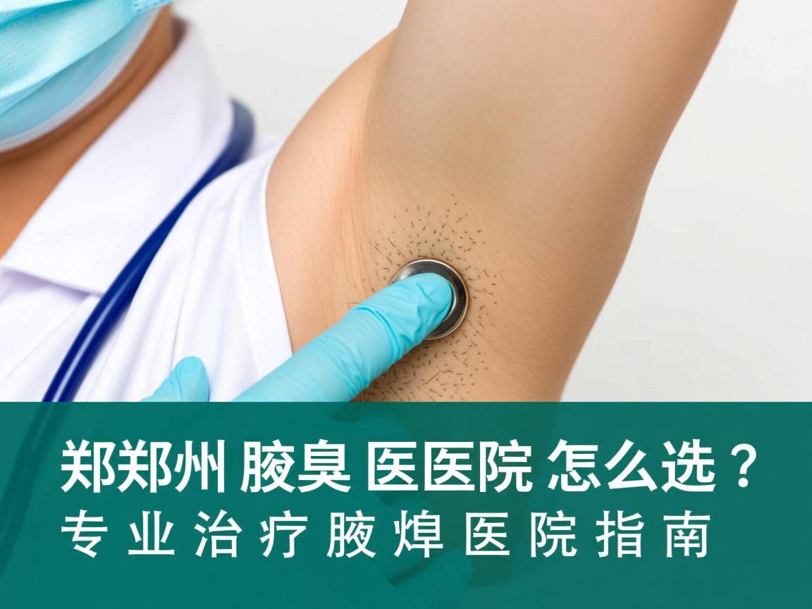 郑州腋臭医院怎么选？专业治疗腋臭的医院指南