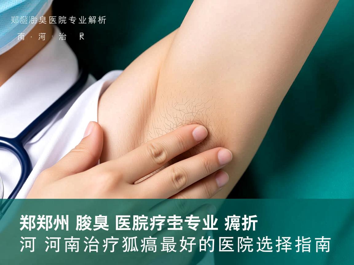 郑州腋臭医院专业解析，河南治疗狐臭最好的医院选择指南