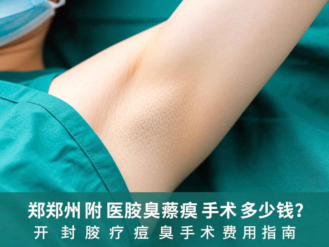 郑州附医腋臭医院解析，开封治腋臭手术多少钱？开封腋臭手术费用指南