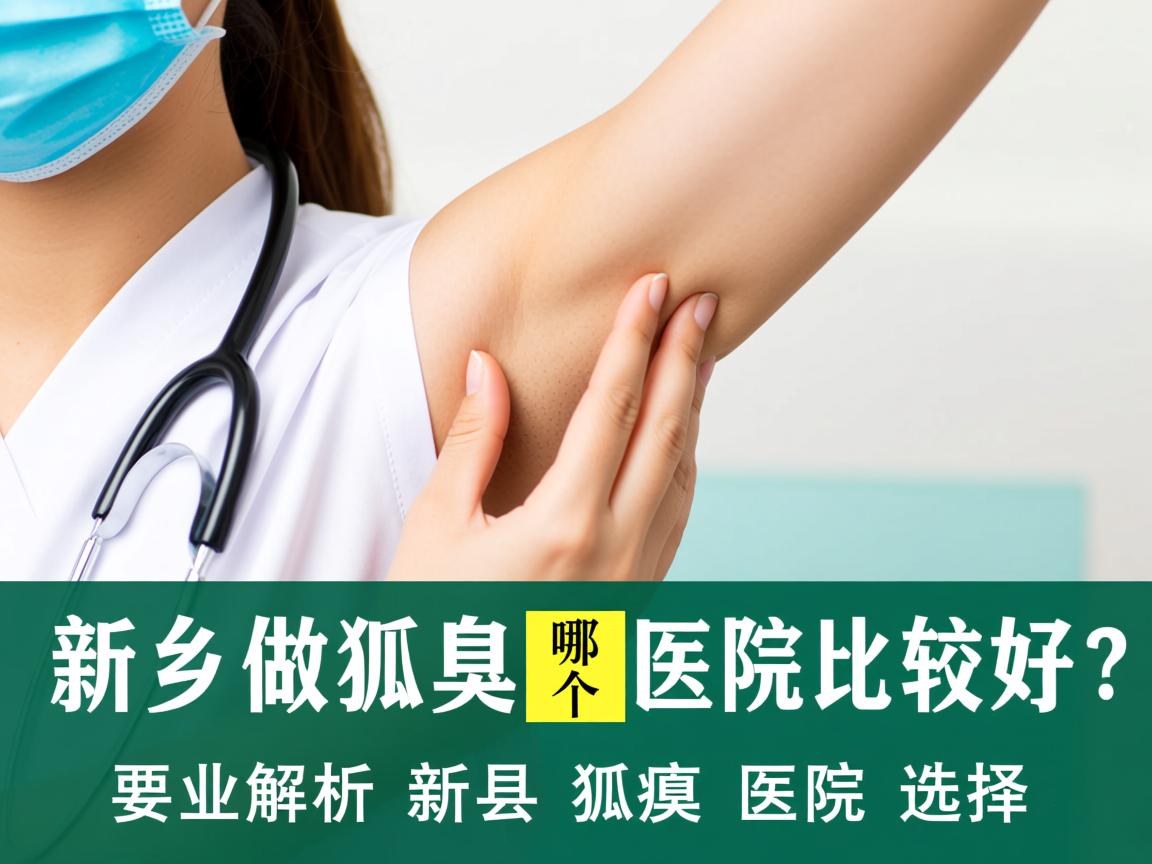 新乡做狐臭哪个医院做比较好？专业解析新乡狐臭医院选择
