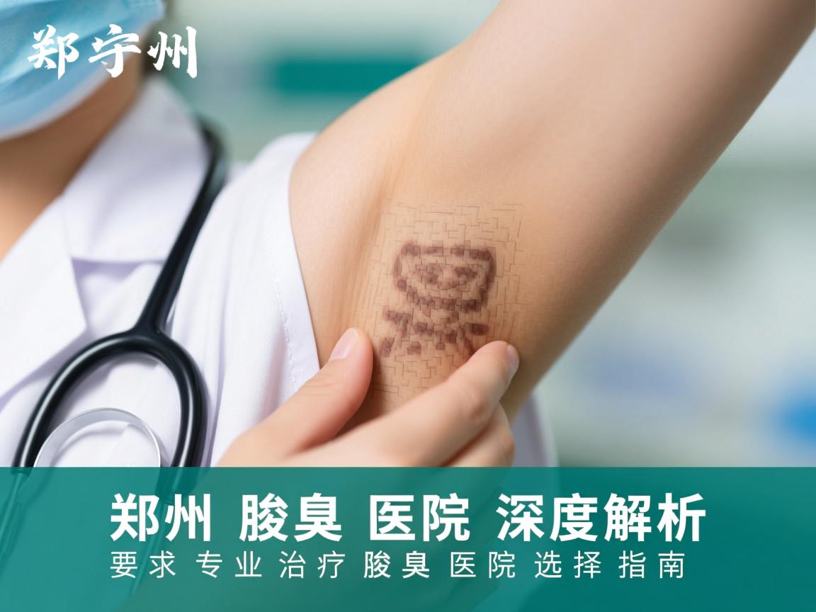 郑州腋臭医院深度解析，郑州专业治疗腋臭的医院选择指南