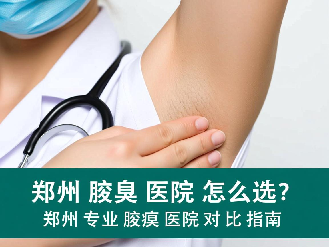 郑州腋臭医院怎么选？郑州专业腋臭医院对比指南