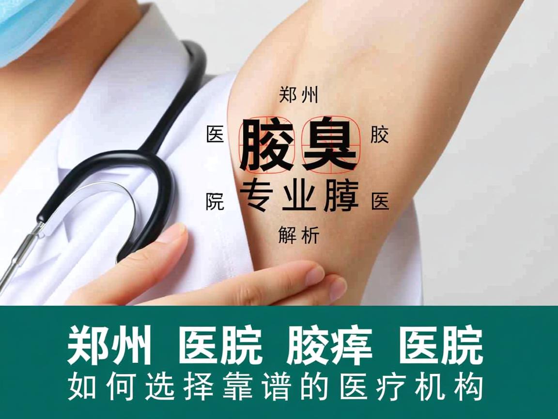 郑州腋臭医院专业解析，郑州腋臭医院如何选择靠谱的医疗机构