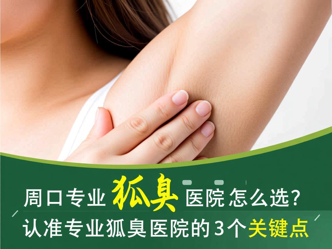 周口专业狐臭医院怎么选？认准专业狐臭医院的3个关键点