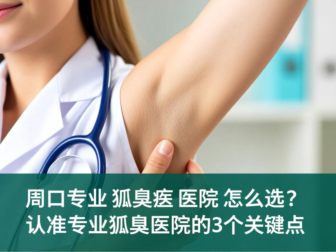 周口专业狐臭医院怎么选？认准专业狐臭医院的3个关键点