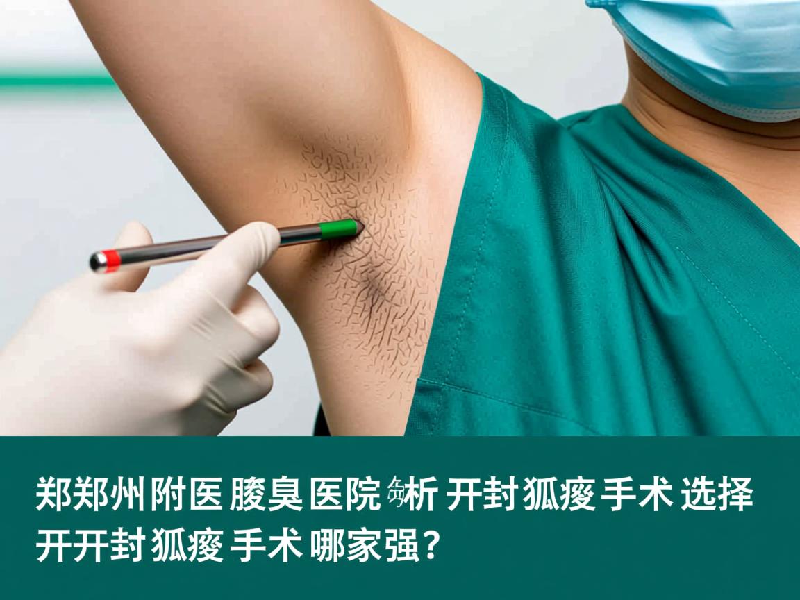 郑州附医腋臭医院解析，开封狐臭手术选择，开封狐臭手术哪家强？