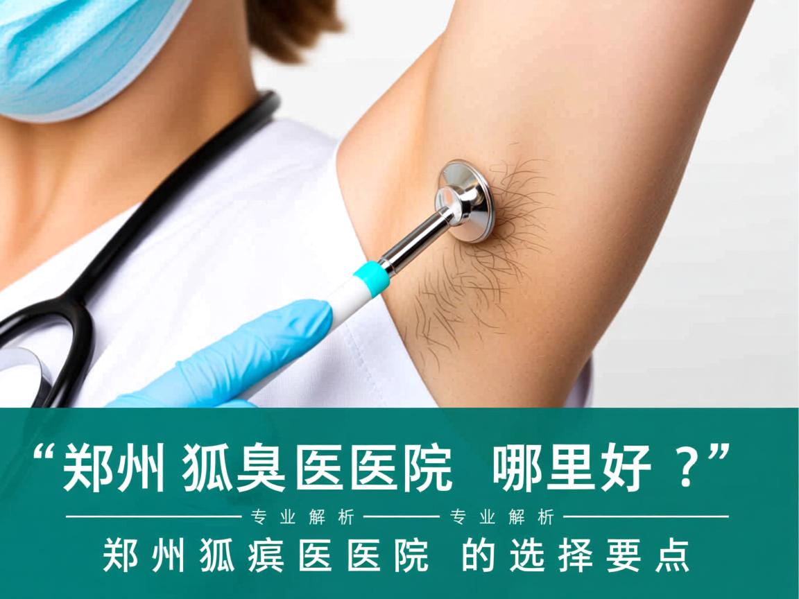 郑州狐臭医院哪里好？专业解析郑州狐臭医院的选择要点