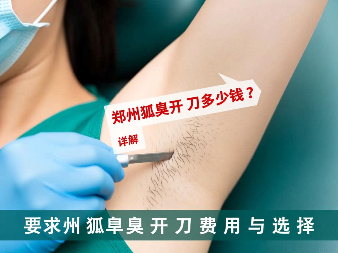 郑州狐臭开刀多少钱?详解郑州狐臭开刀费用与选择 郑州狐臭开刀多少钱?详解郑州狐臭开刀费用与选择
