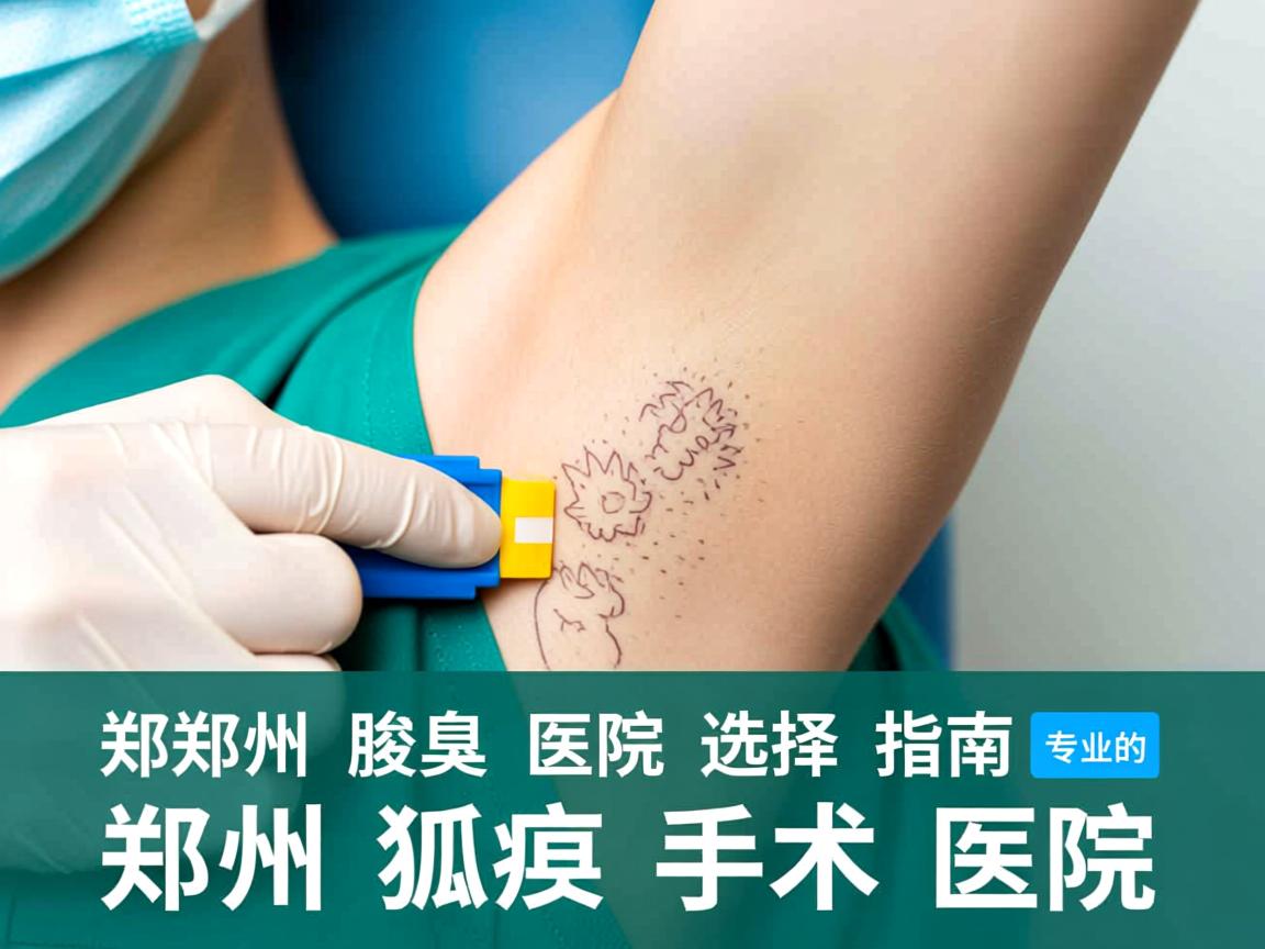 郑州腋臭医院选择指南，如何挑选专业的郑州狐臭手术医院