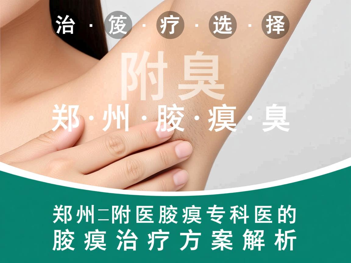腋臭治疗选择，郑州附医腋臭专科的腋臭治疗方案解析