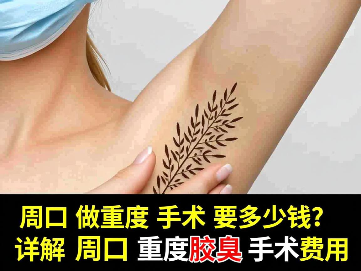 在周口做重度腋臭手术要多少钱？详解周口重度腋臭手术费用
