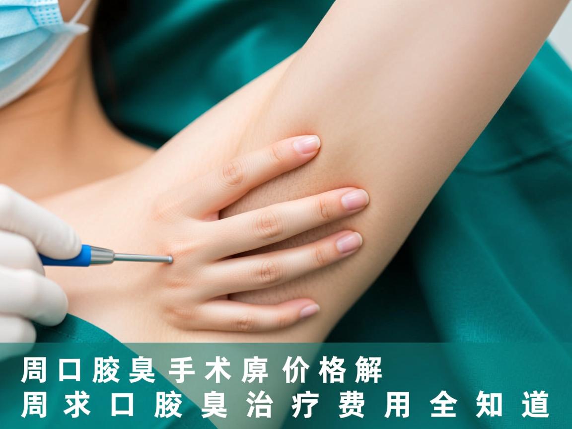 周口腋臭手术价格解析，周口腋臭治疗费用全知道