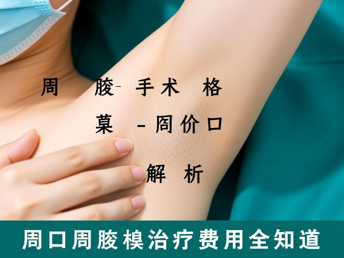 周口腋臭手术价格解析，周口腋臭治疗费用全知道