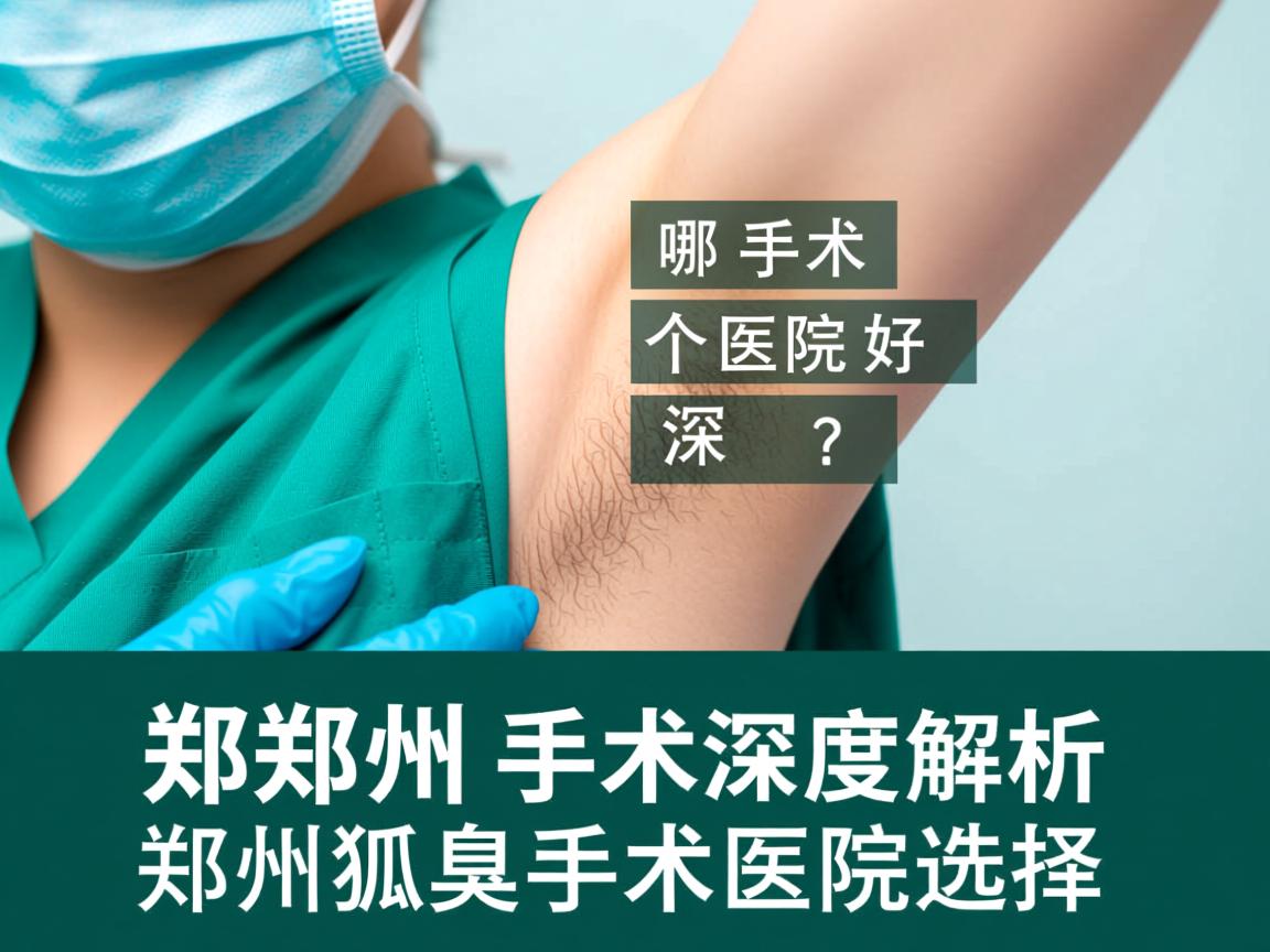 郑州狐臭手术哪个医院好？深度解析郑州狐臭手术医院选择