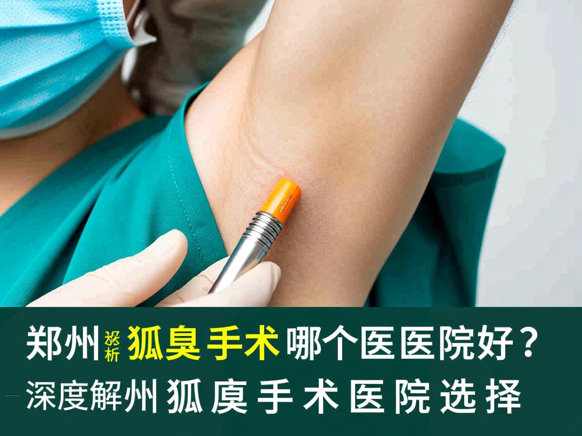 郑州狐臭手术哪个医院好？深度解析郑州狐臭手术医院选择