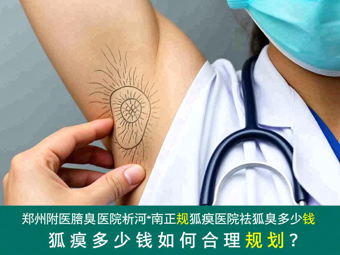 郑州附医腋臭医院解析，河南正规狐臭医院祛狐臭多少钱，狐臭多少钱如何合理规划？
