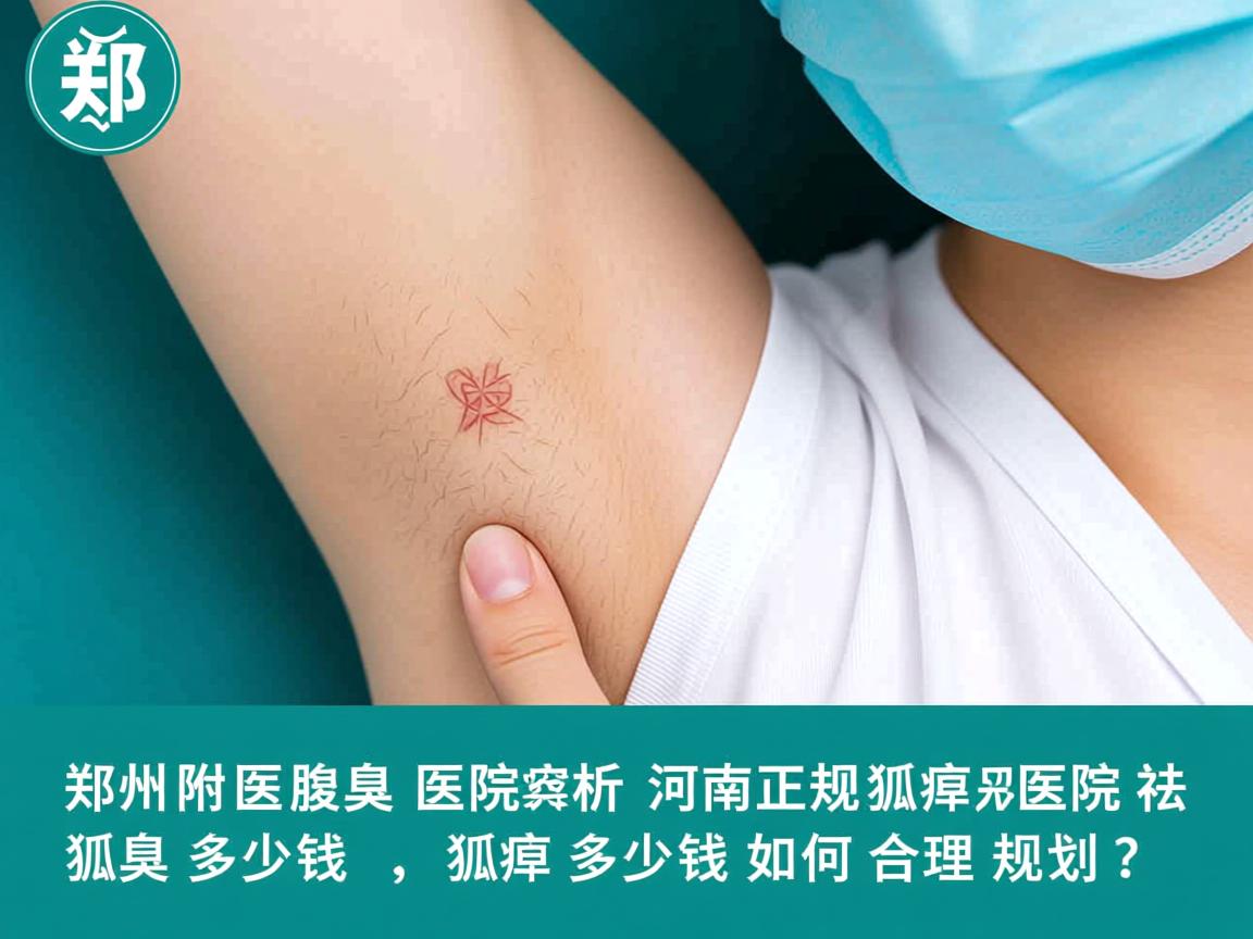 郑州附医腋臭医院解析，河南正规狐臭医院祛狐臭多少钱，狐臭多少钱如何合理规划？