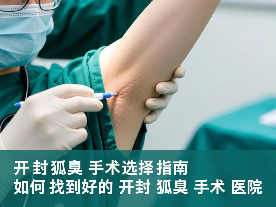 开封狐臭手术选择指南，如何找到好的开封狐臭手术医院