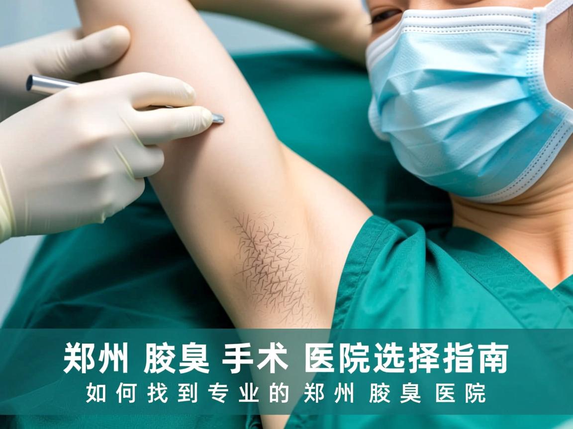 郑州腋臭手术医院选择指南，如何找到专业的郑州腋臭医院