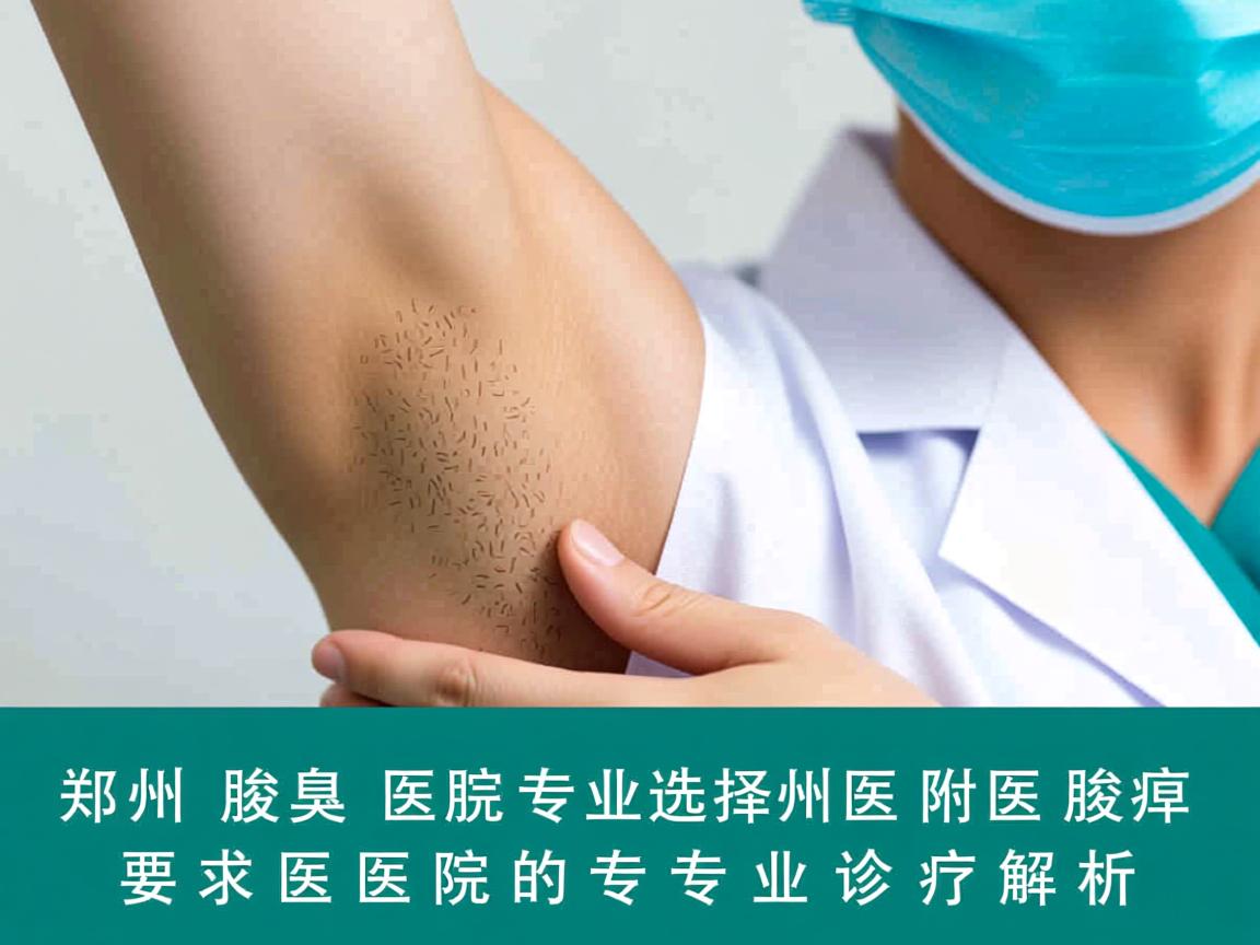 郑州腋臭医院专业选择，郑州附医腋臭医院的专业诊疗解析