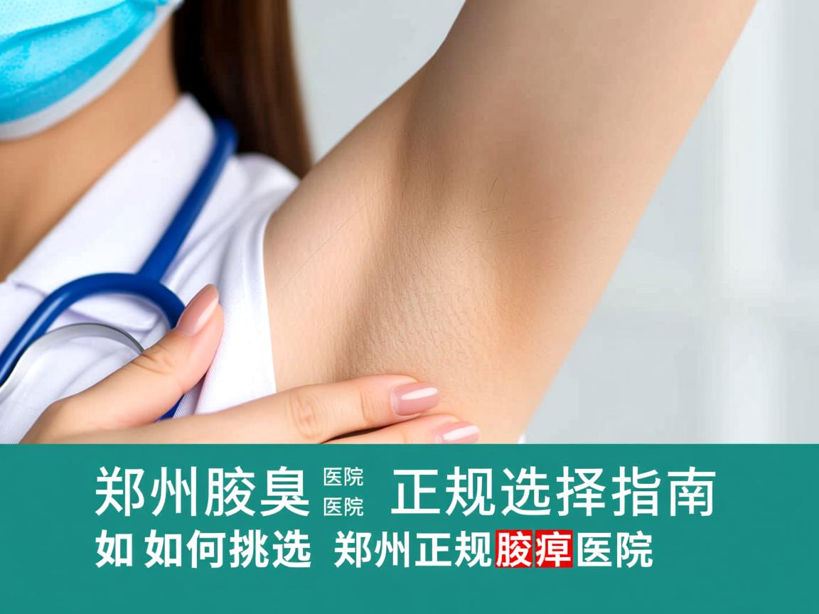 郑州腋臭医院正规选择指南，如何挑选郑州正规腋臭医院