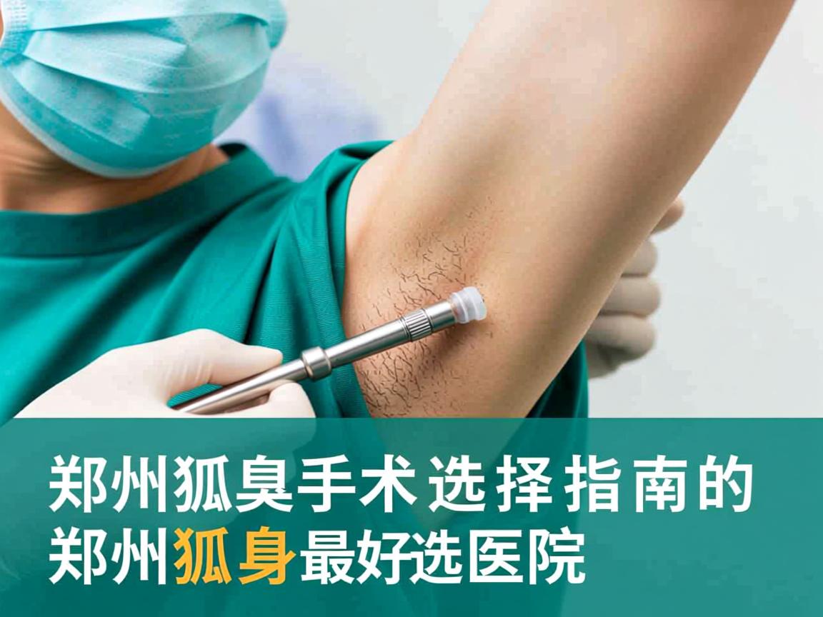 郑州狐臭手术选择指南，如何挑选最好的郑州狐臭医院