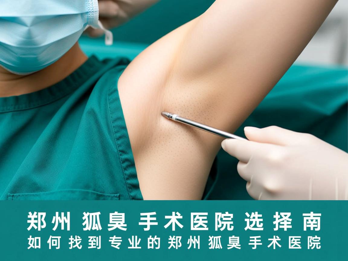 郑州狐臭手术医院选择指南，如何找到专业的郑州狐臭手术医院