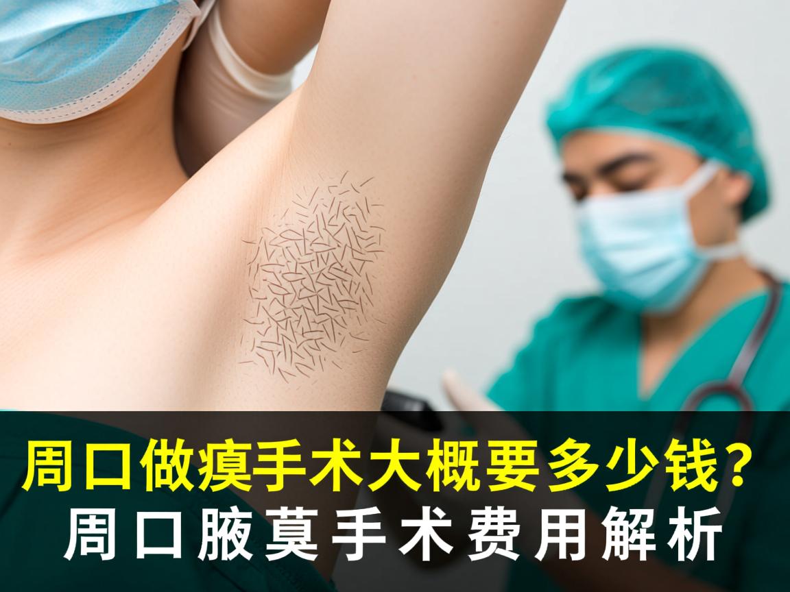 周口做腋臭手术大概要多少钱？周口腋臭手术费用解析