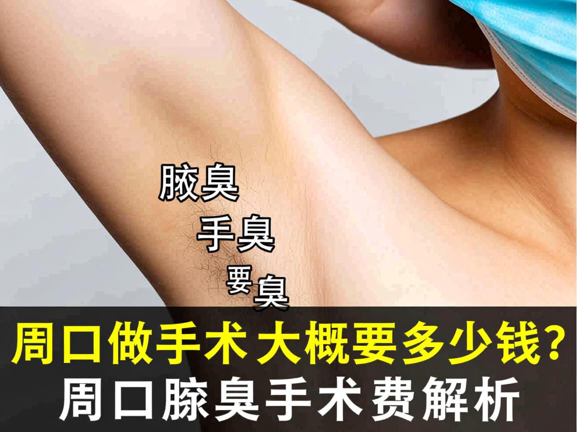 周口做腋臭手术大概要多少钱？周口腋臭手术费用解析
