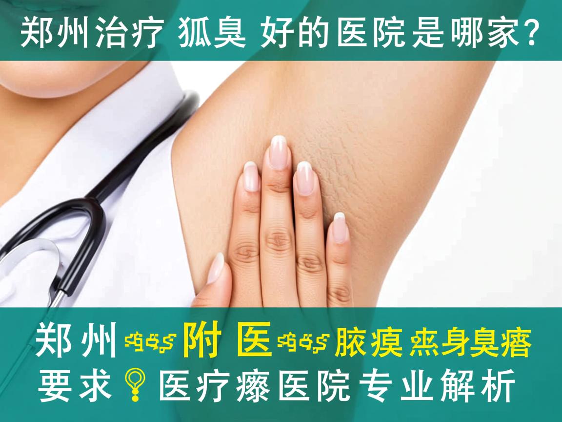 郑州治疗狐臭好的医院是哪家？郑州附医腋臭医院专业解析