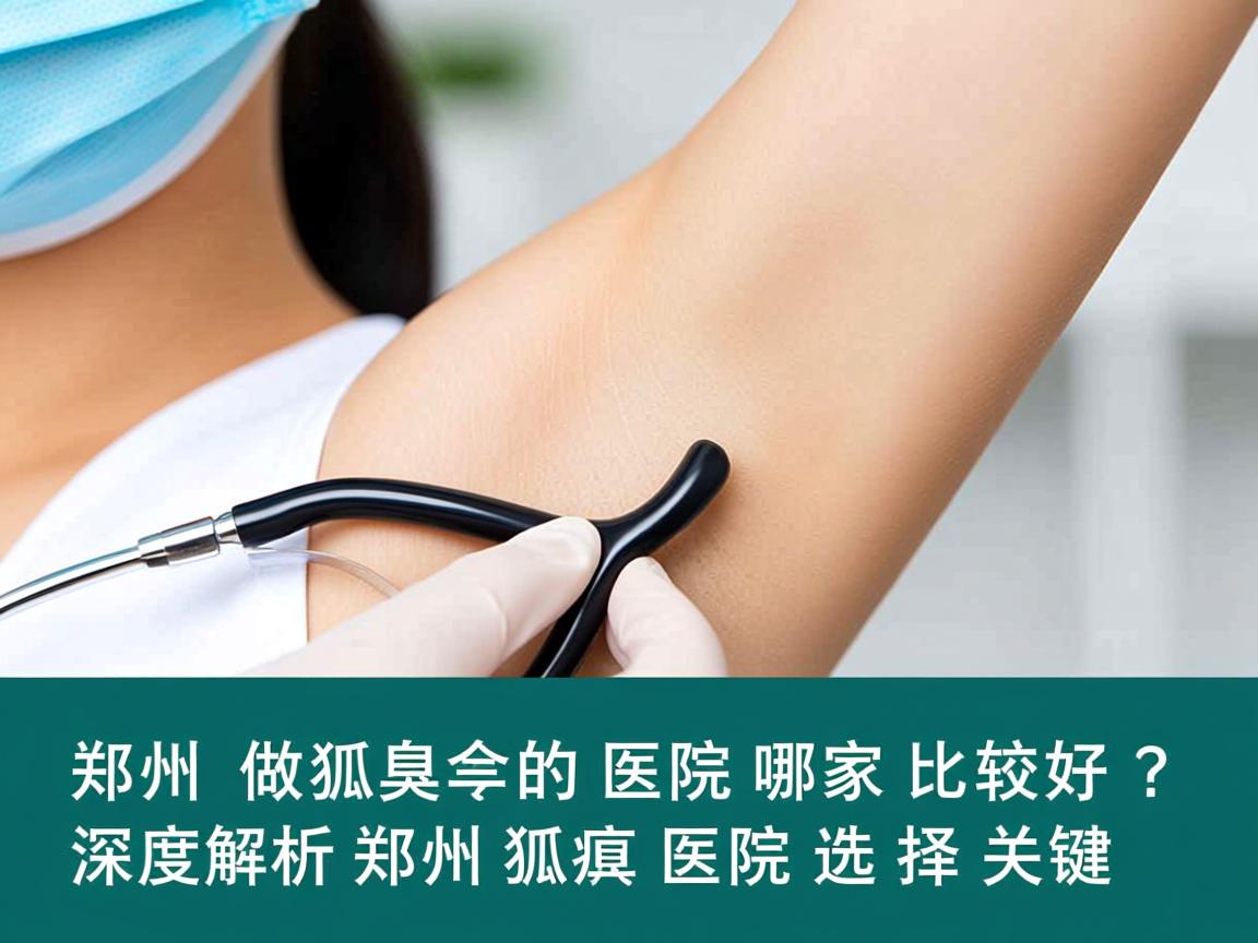 郑州做狐臭的医院哪家比较好？深度解析郑州狐臭医院的选择关键