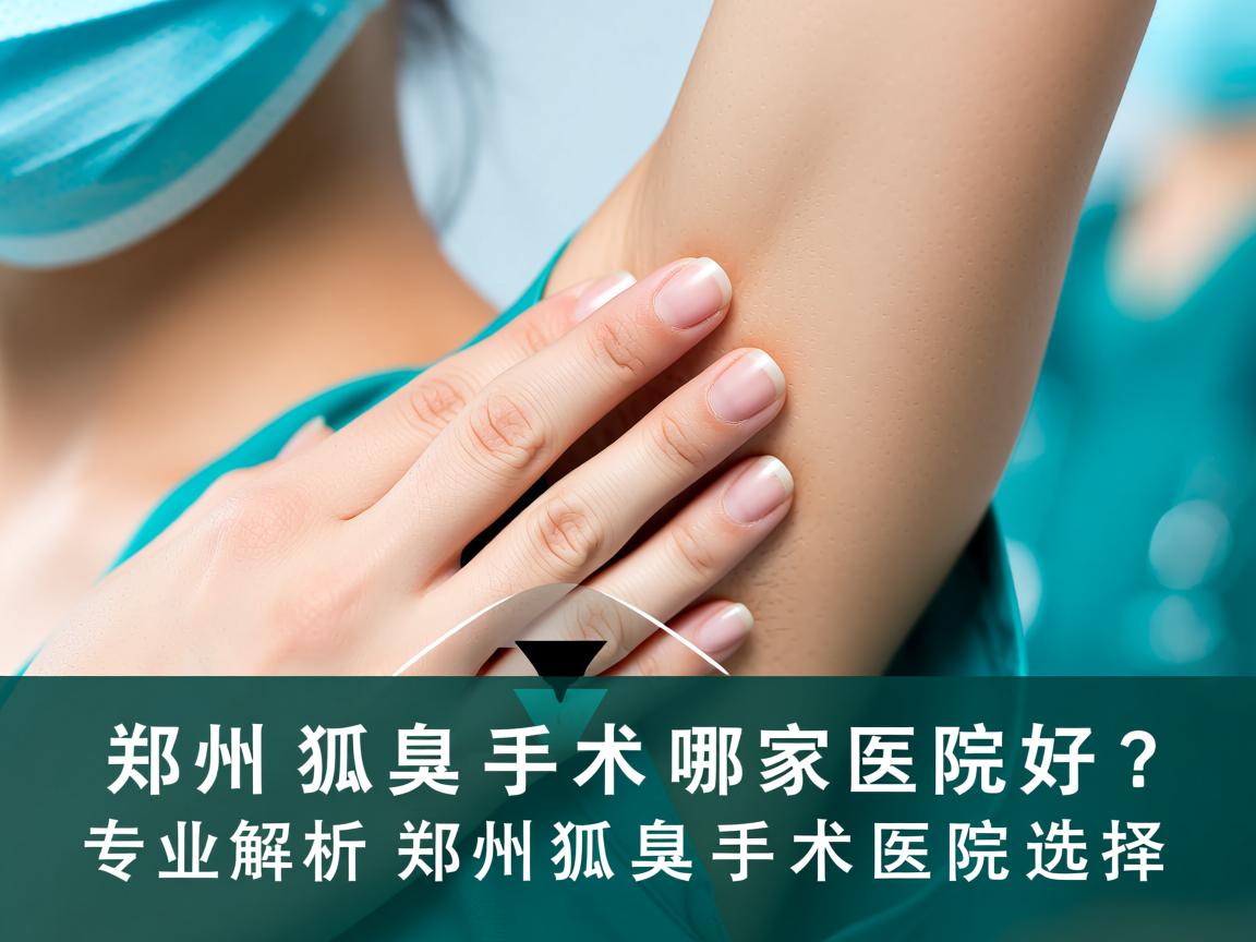 郑州狐臭手术哪家医院好？专业解析郑州狐臭手术医院选择