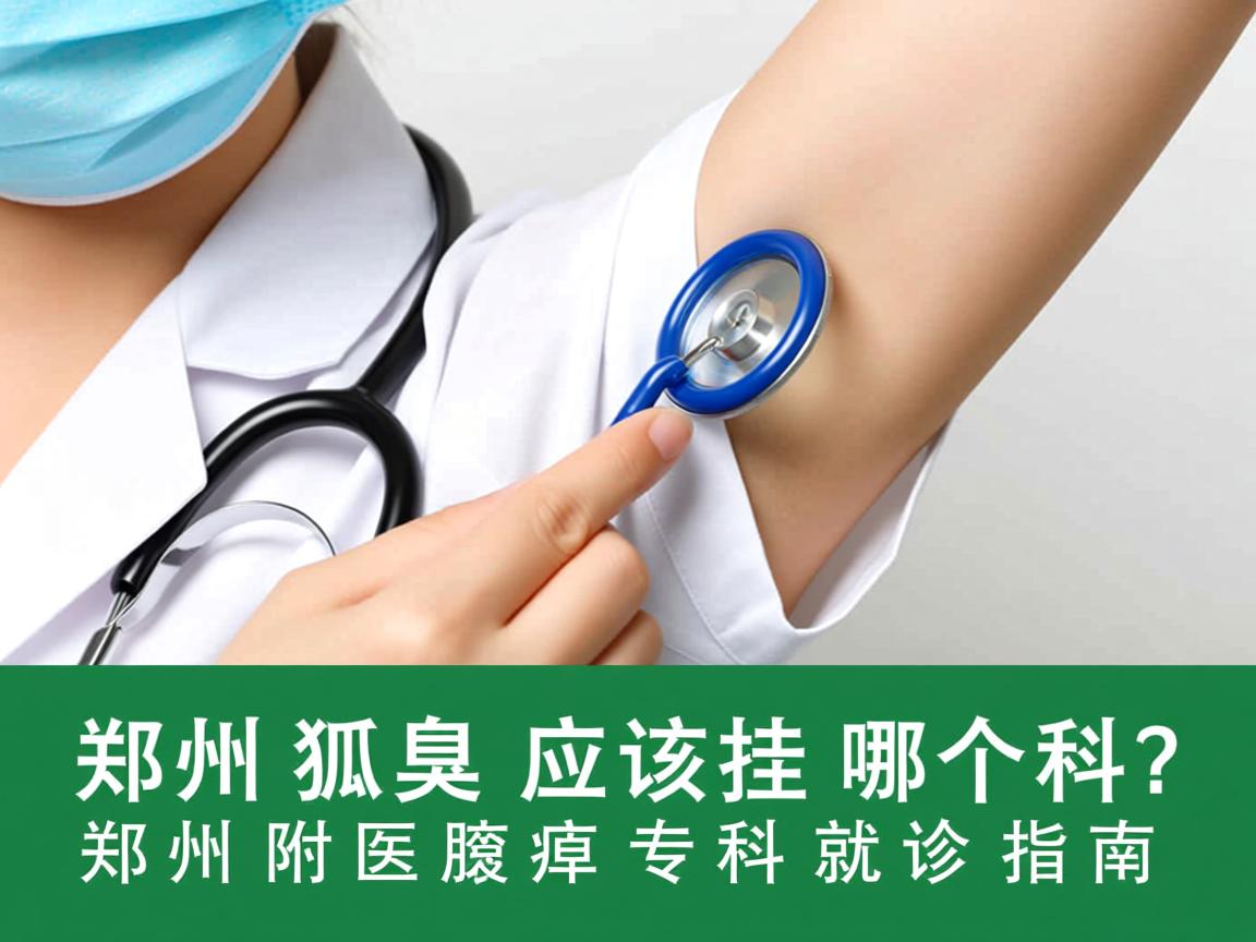 郑州狐臭应该挂哪个科？郑州附医腋臭专科就诊指南