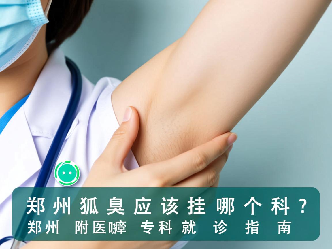 郑州狐臭应该挂哪个科？郑州附医腋臭专科就诊指南
