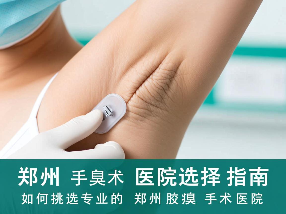 郑州腋臭手术医院选择指南，如何挑选专业的郑州腋臭手术医院