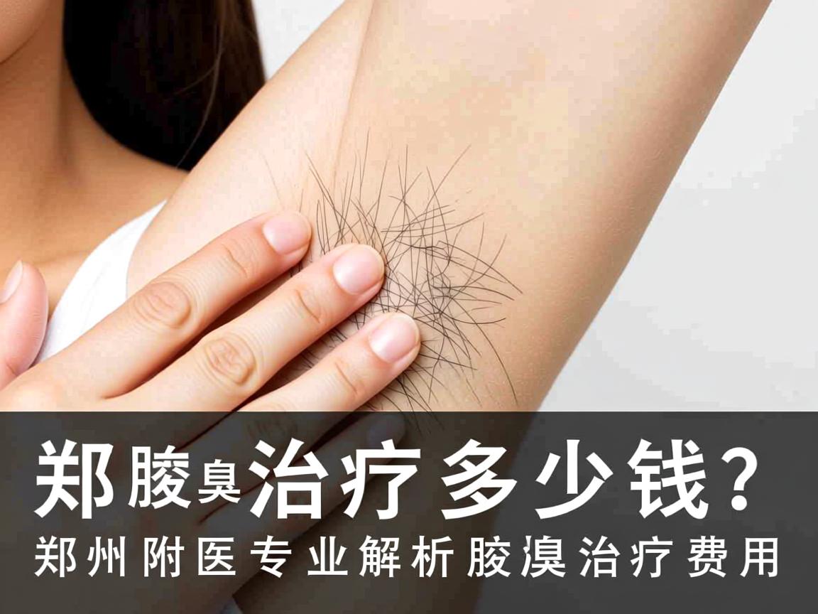 郑州腋臭治疗多少钱？郑州附医专业解析腋臭治疗费用