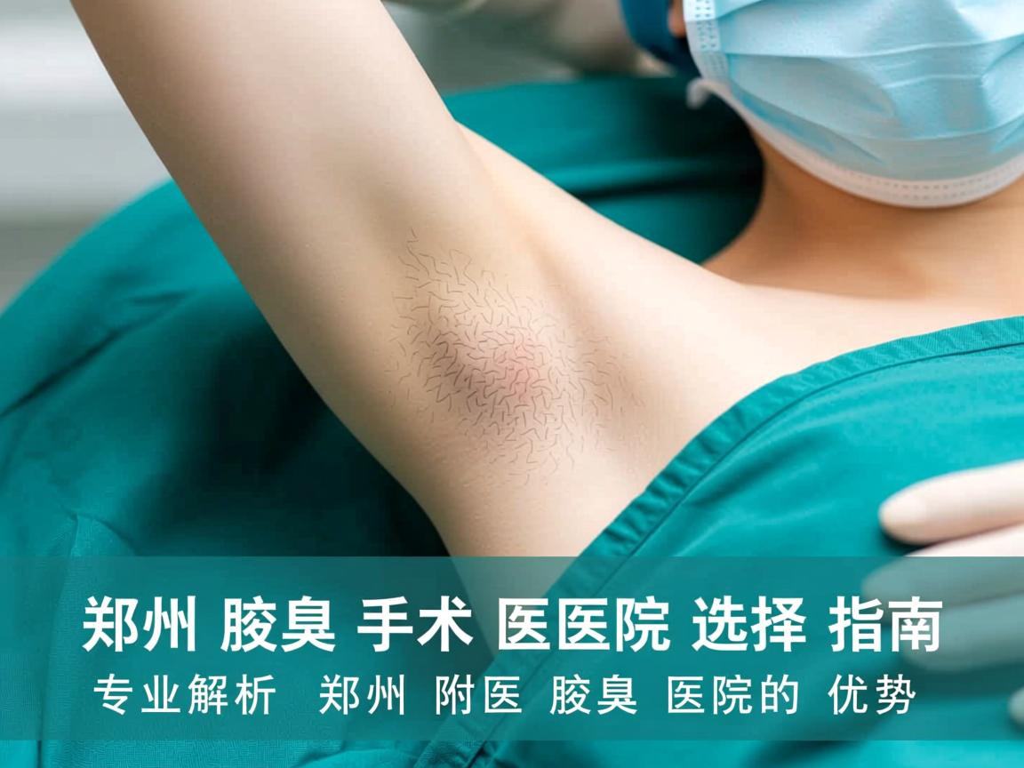 郑州腋臭手术医院选择指南，专业解析郑州附医腋臭医院的优势