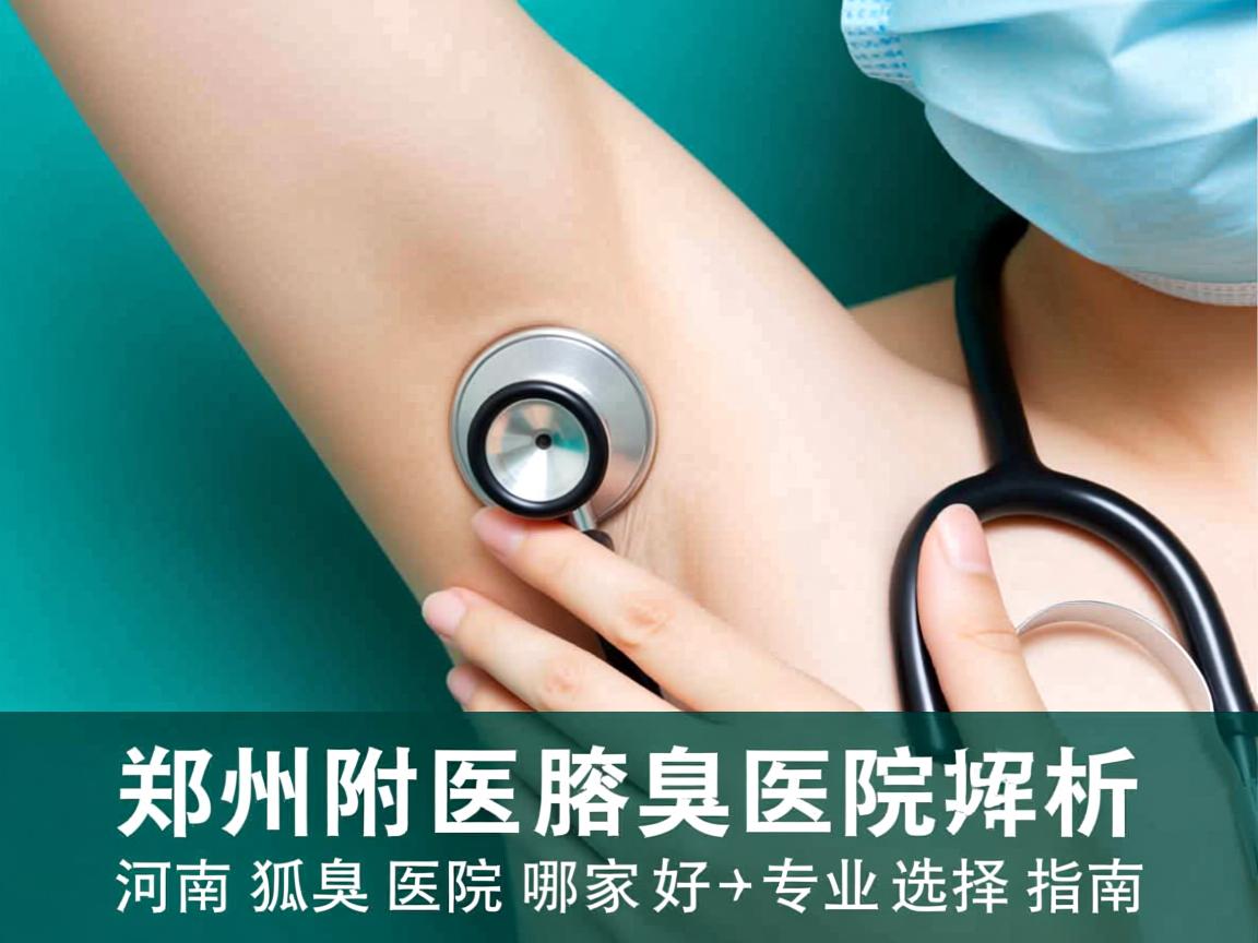 郑州附医腋臭医院解析，河南狐臭医院哪家好，专业选择指南