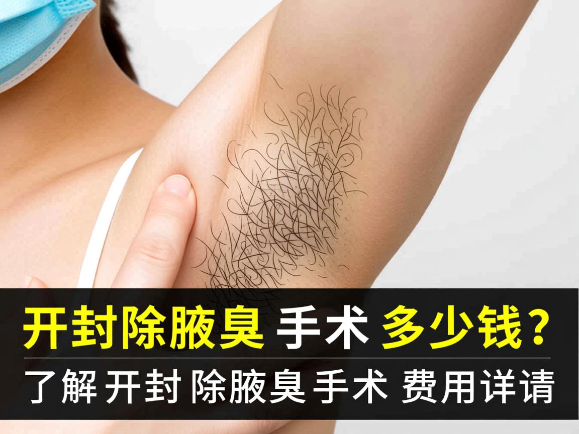 开封除腋臭手术多少钱？了解开封除腋臭手术费用详情