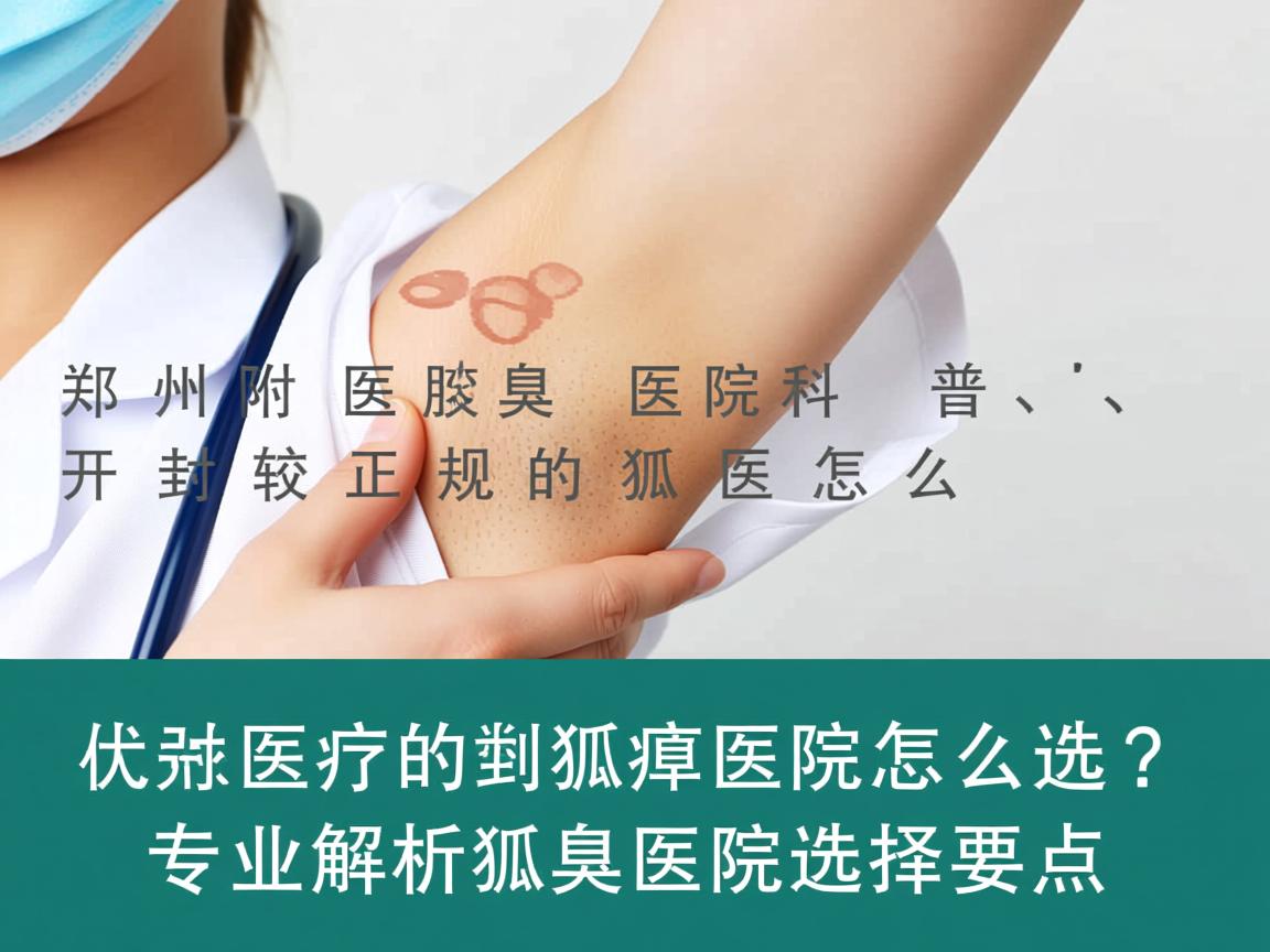 郑州附医腋臭医院科普,开封较正规的狐臭医院怎么选?专业解析狐臭医院选择要点 郑州附医腋臭医院科普,开封较正规的狐臭医院怎么选?专业解析狐臭医院选择要点