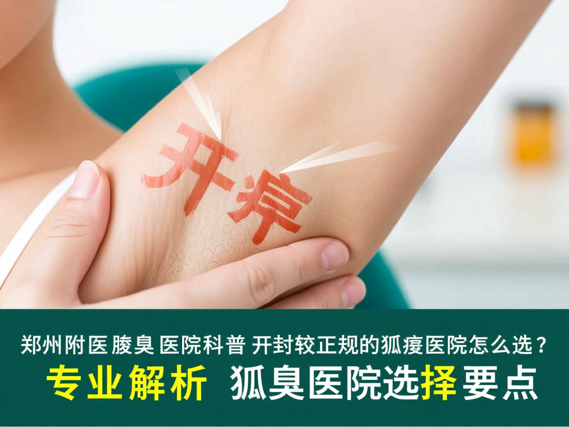 郑州附医腋臭医院科普,开封较正规的狐臭医院怎么选?专业解析狐臭医院选择要点 郑州附医腋臭医院科普,开封较正规的狐臭医院怎么选?专业解析狐臭医院选择要点