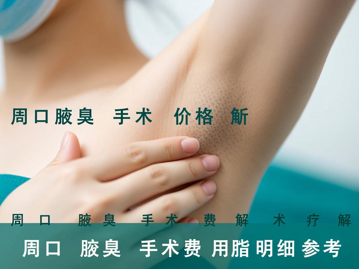 周口腋臭手术价格解析，周口腋臭手术费用明细参考