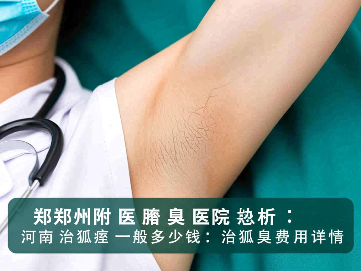 郑州附医腋臭医院解析，河南治狐臭一般多少钱，治狐臭费用详情
