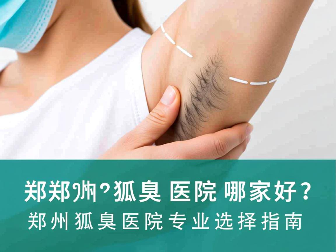 郑州狐臭医院哪家好？郑州狐臭医院专业选择指南