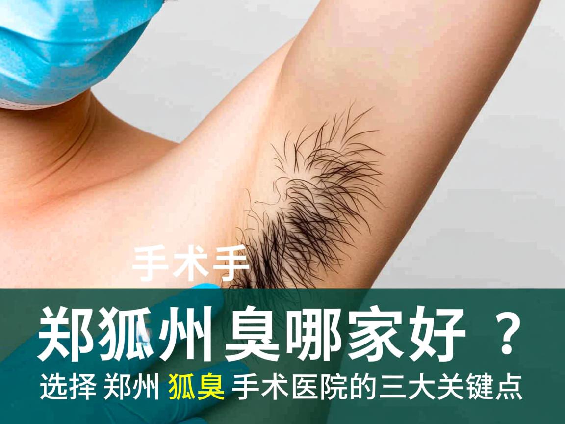 郑州狐臭手术哪家好？选择郑州狐臭手术医院的三大关键点