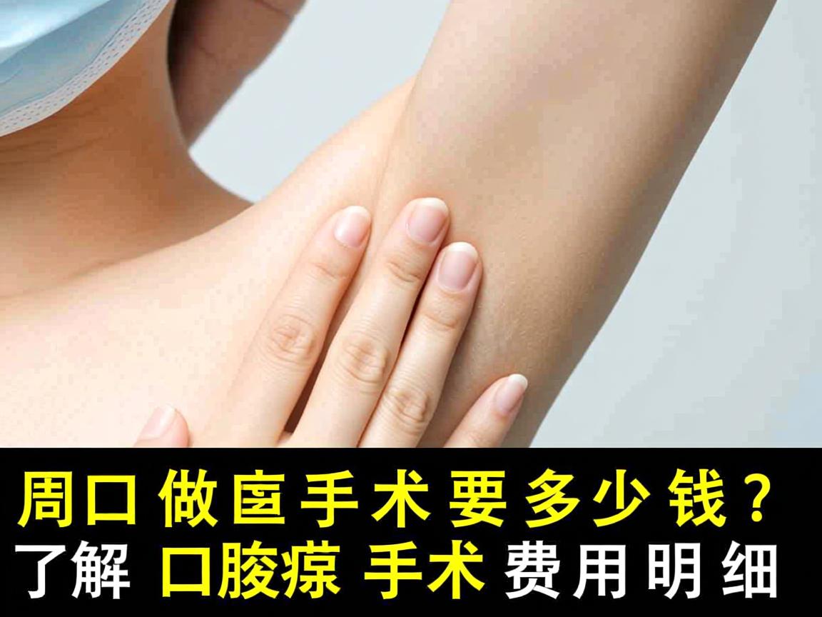 周口做腋臭手术要多少钱？了解周口腋臭手术费用明细