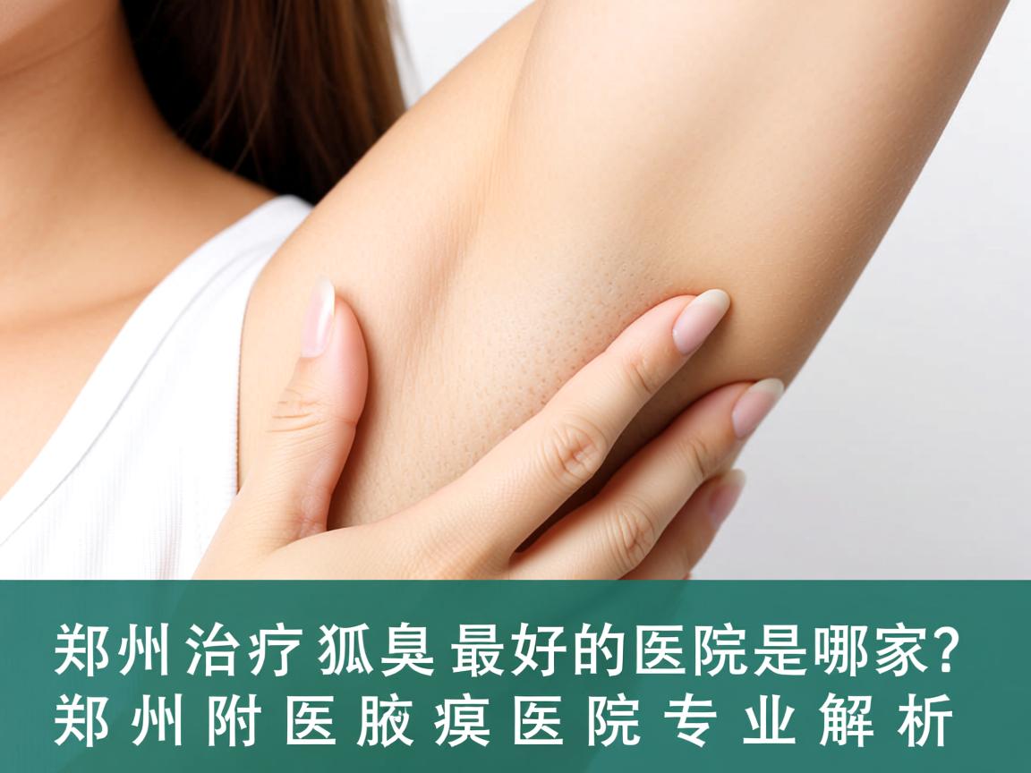 郑州治疗狐臭最好的医院是哪家？郑州附医腋臭医院专业解析