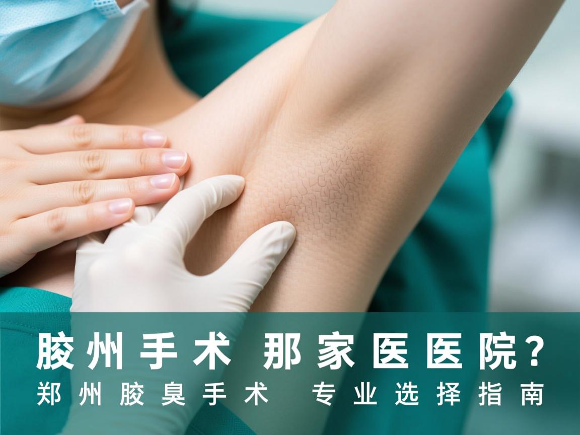 郑州腋臭手术去那家医院？郑州腋臭手术专业选择指南