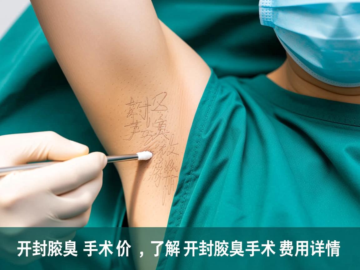 开封腋臭手术价格解析，了解开封腋臭手术费用详情