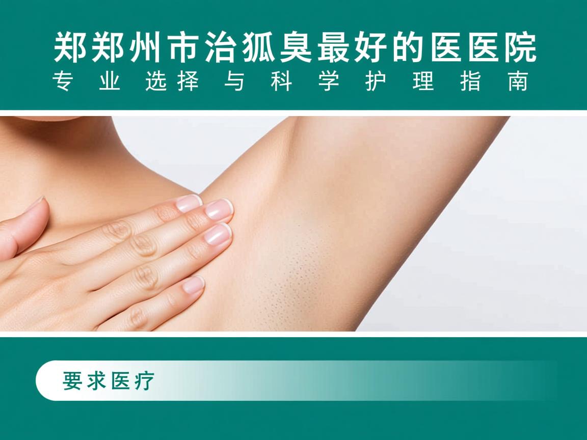郑州市治狐臭最好的医院，专业选择与科学护理指南